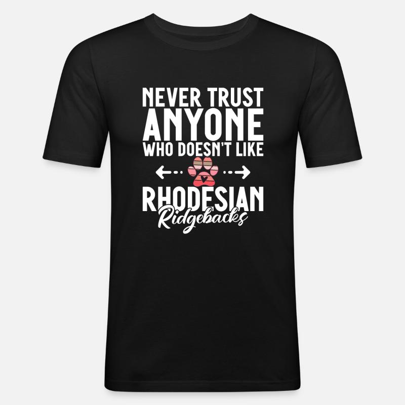 Rhodesian Ridgeback Gifts - Men's Slim Fit T-Shirt - black
