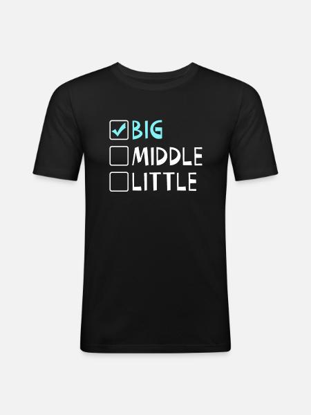 Big Brother Gift - Männer Slim Fit T-Shirt - Schwarz