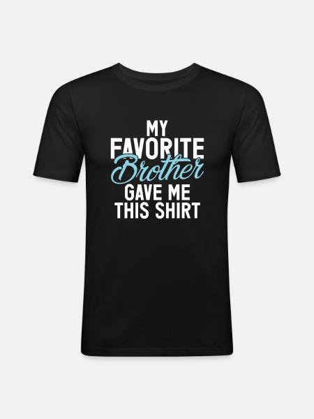 Brother Gifts - Men's Slim Fit T-Shirt - black