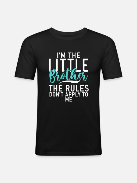Cadeaux Petit Frère - T-shirt près du corps Homme - noir