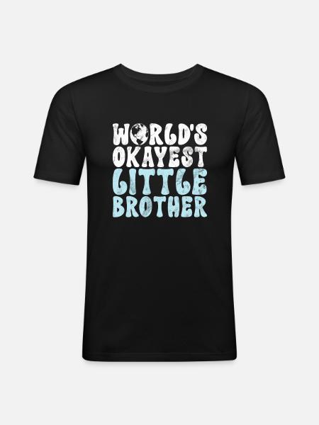Cadeaux Petit Frère - T-shirt près du corps Homme - noir
