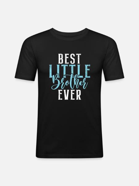 Cadeaux Petit Frère - T-shirt près du corps Homme - noir