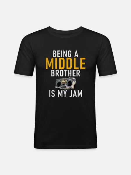 Middle Brother Gifts - Men's Slim Fit T-Shirt - black