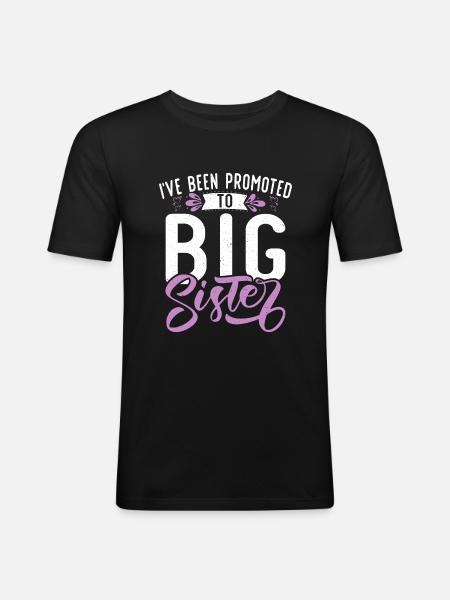Big Sister Gift - Men's Slim Fit T-Shirt - black