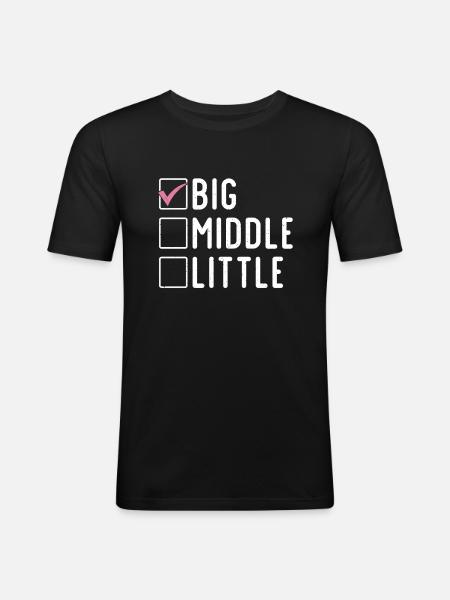 Big Sister Gift - Men's Slim Fit T-Shirt - black