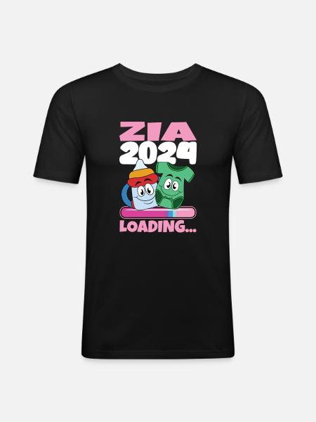 Zia 2024 Loading Aunt 2024 - Men's Slim Fit T-Shirt - black