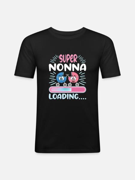 Nonna 2024 Loading Granny 2024 - Men's Slim Fit T-Shirt - black