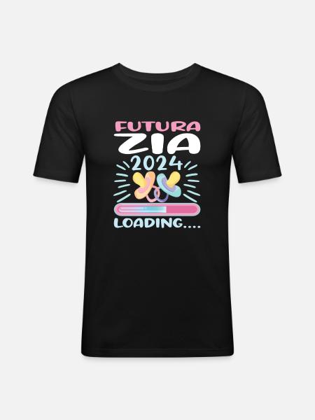Zia 2024 Loading Aunt 2024 - Men's Slim Fit T-Shirt - black