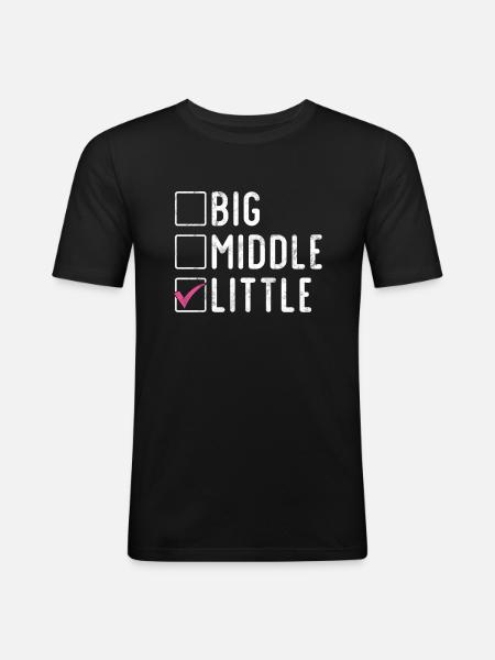 Cadeaux Petite Soeur - T-shirt près du corps Homme - noir