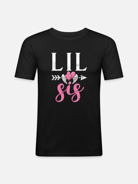 Cadeaux Petite Soeur - T-shirt près du corps Homme - noir