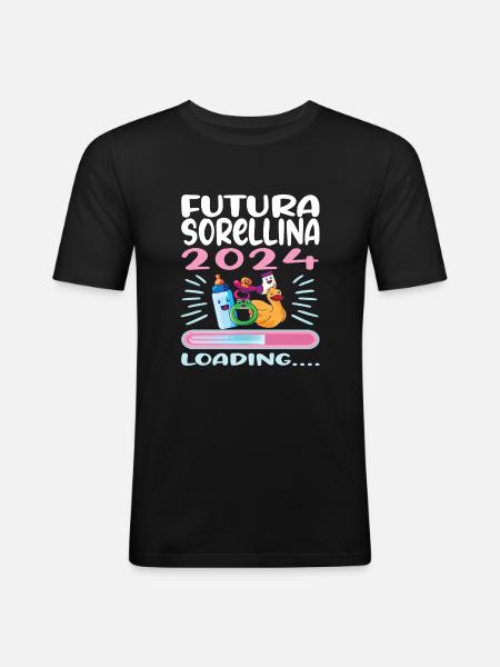 Futura Sorellina 2024 Loading - Men's Slim Fit T-Shirt - black