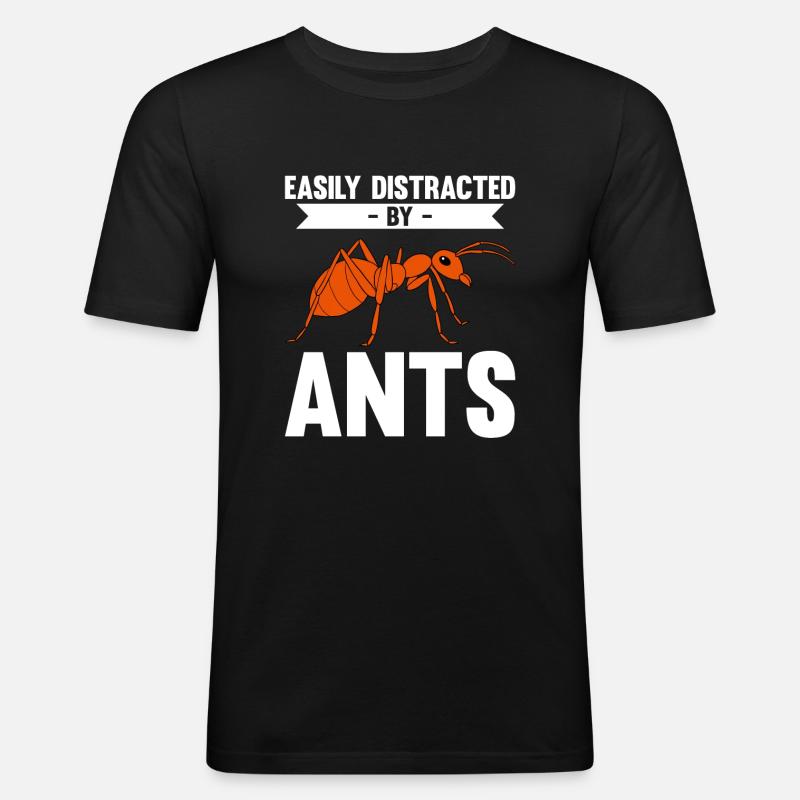 Fourmis fourmilières d’élevage de fourmis - T-shirt près du corps Homme - noir