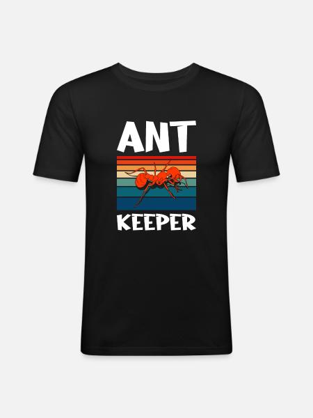Antkeeping Ant Breeding Ants - Men's Slim Fit T-Shirt - black