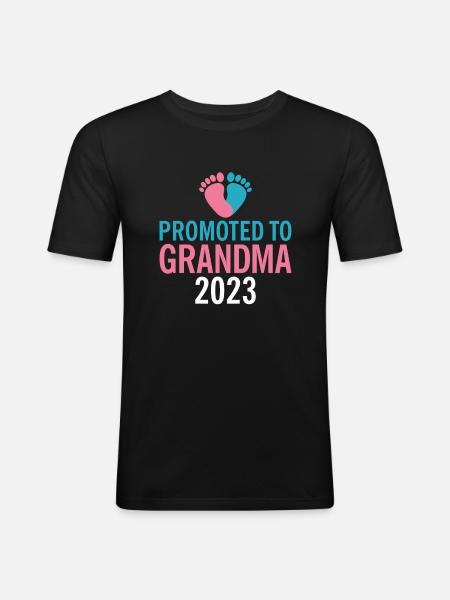 Cadeaux grand-mère - T-shirt près du corps Homme - noir