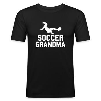 Grandma Gifts - Männer Slim Fit T-Shirt - Schwarz - Vorne - Nik (191cm)