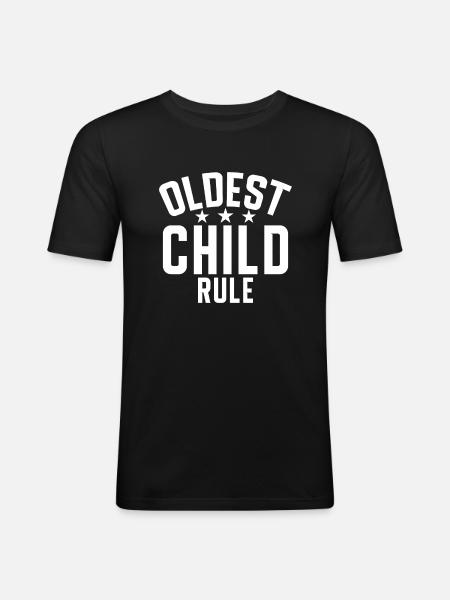 Oldest Child Gifts - Men's Slim Fit T-Shirt - black