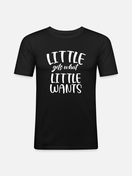 Youngest Child Gift - Men's Slim Fit T-Shirt - black