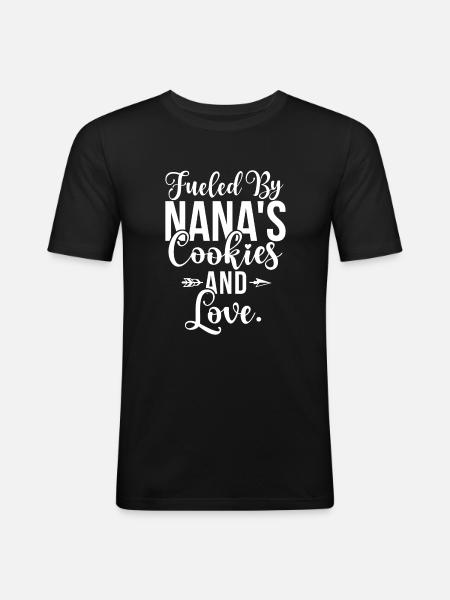 Cadeaux Nana - T-shirt près du corps Homme - noir