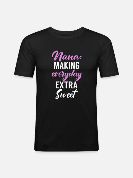 Nana Gifts - Men's Slim Fit T-Shirt - black