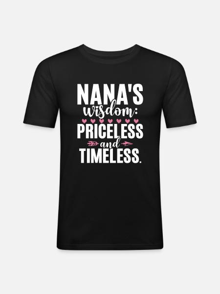 Cadeaux Nana - T-shirt près du corps Homme - noir