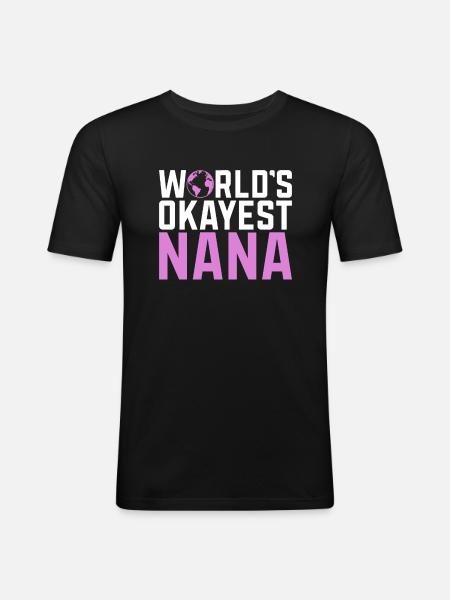 Nana Gifts - Men's Slim Fit T-Shirt - black