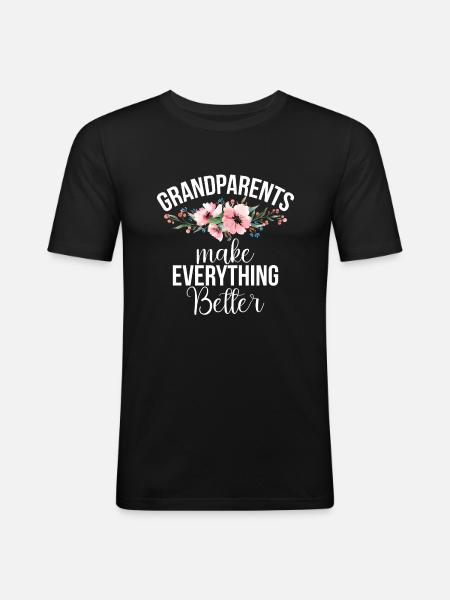 Granddaughter Gifts - Men's Slim Fit T-Shirt - black