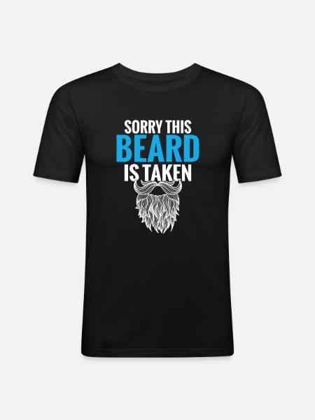 Giftidea Beard Men - Men's Slim Fit T-Shirt - black