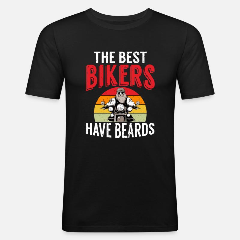 Giftidea Beard Men - Men's Slim Fit T-Shirt - black