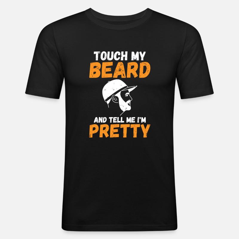 Giftidea Beard Men - Men's Slim Fit T-Shirt - black