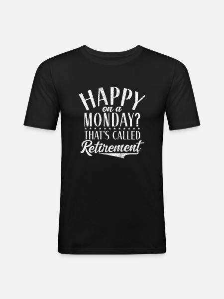Retirement Gifts - Men's Slim Fit T-Shirt - black