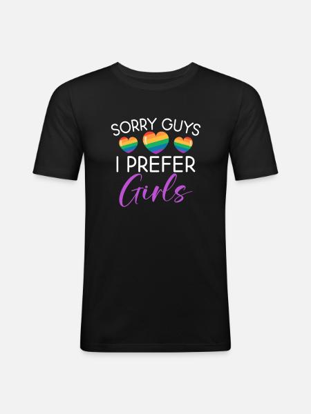 Lesbian Gifts - Men's Slim Fit T-Shirt - black