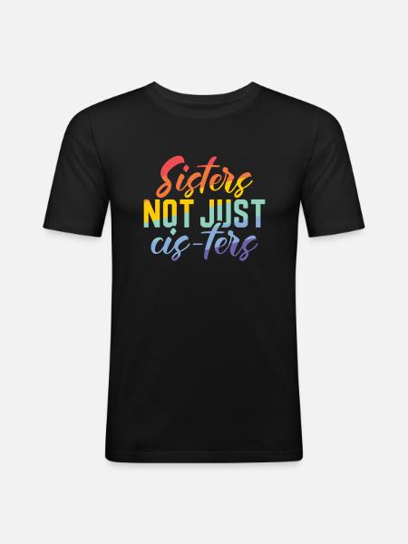 Cadeaux Lesbiennes - T-shirt près du corps Homme - noir