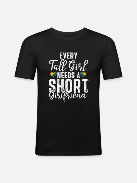 Cadeaux Lesbiens - T-shirt près du corps Homme - noir