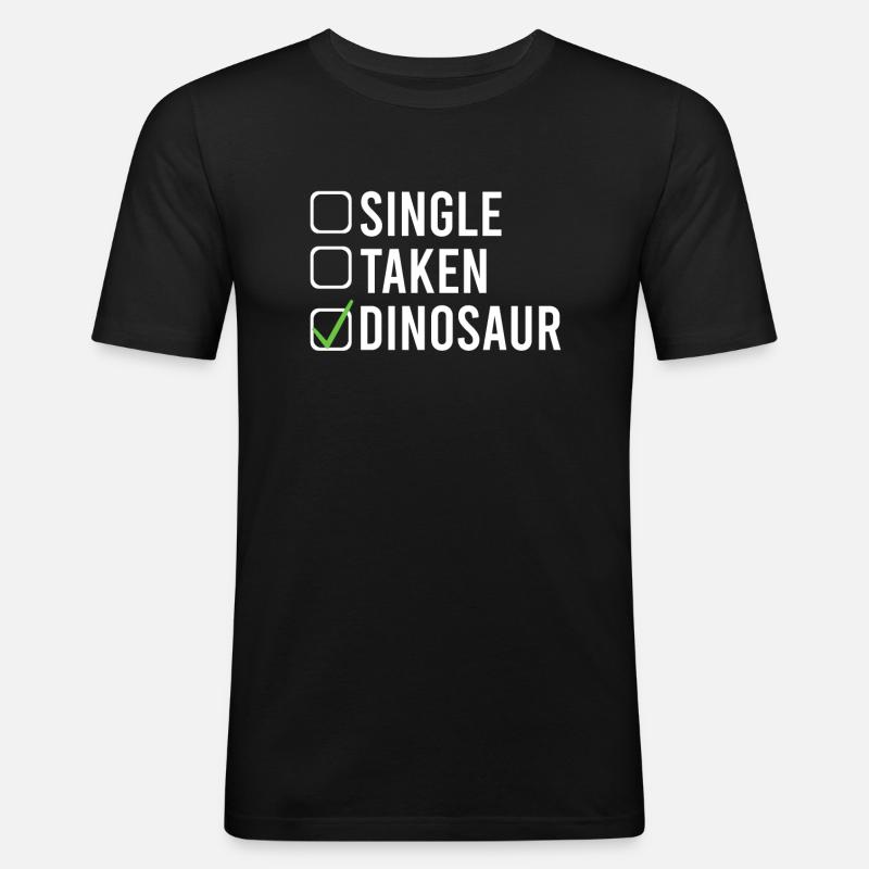Single Gift - Männer Slim Fit T-Shirt - Schwarz