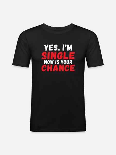 Single Gift - Men's Slim Fit T-Shirt - black