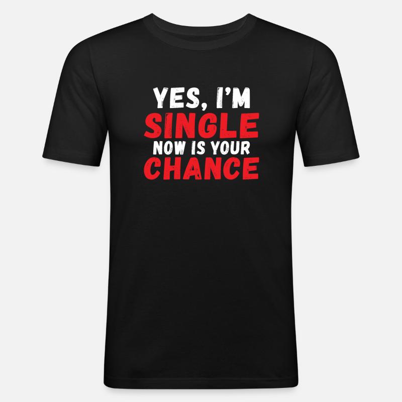 Single Gift - Men's Slim Fit T-Shirt - black