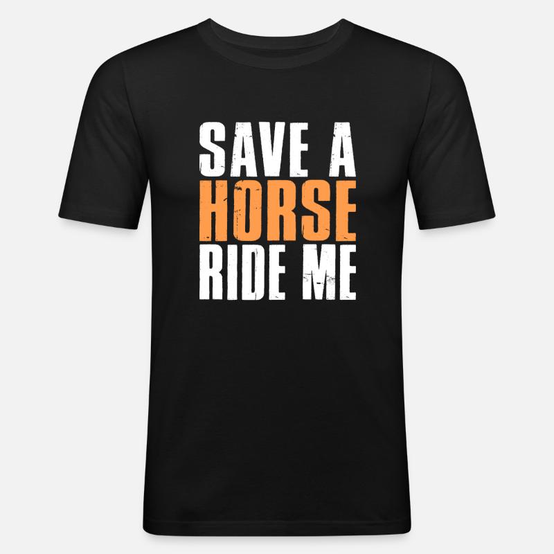 Single Gift - Männer Slim Fit T-Shirt - Schwarz