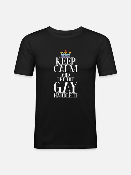Gay Gifts - Männer Slim Fit T-Shirt - Schwarz