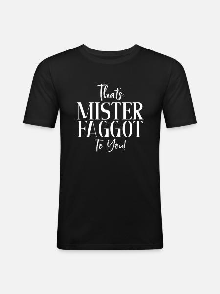 Cadeaux gays - T-shirt près du corps Homme - noir