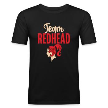 Redhead Gifts - Men's Slim Fit T-Shirt - black - Front - Nik (191cm)