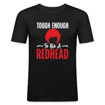 Redhead Gifts - Men's Slim Fit T-Shirt - black - Front - Nik (191cm)