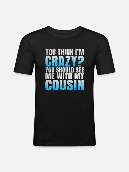 Cousin Gifts - Men's Slim Fit T-Shirt - black