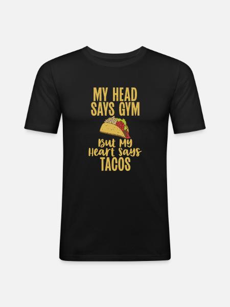 Funny Fat Gifts - Men's Slim Fit T-Shirt - black