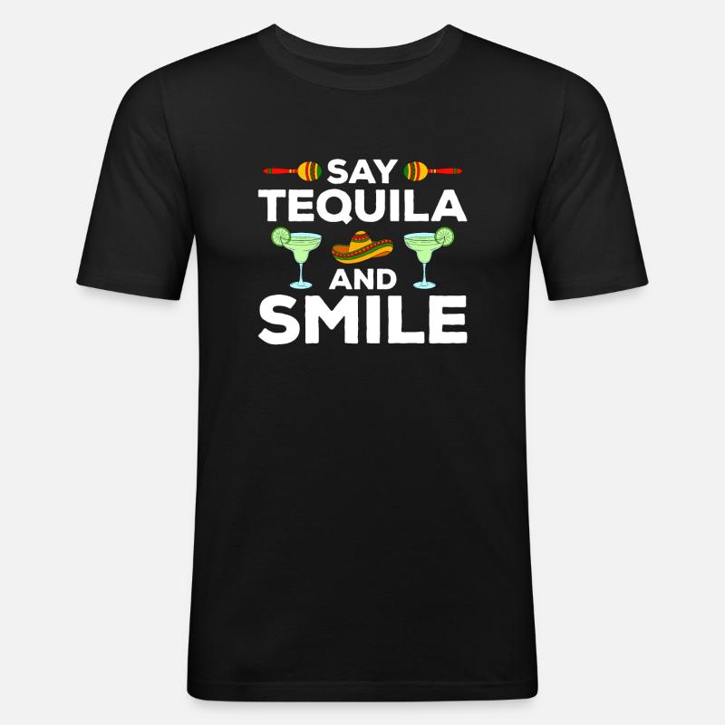 Cinco de Mayo - Männer Slim Fit T-Shirt - Schwarz