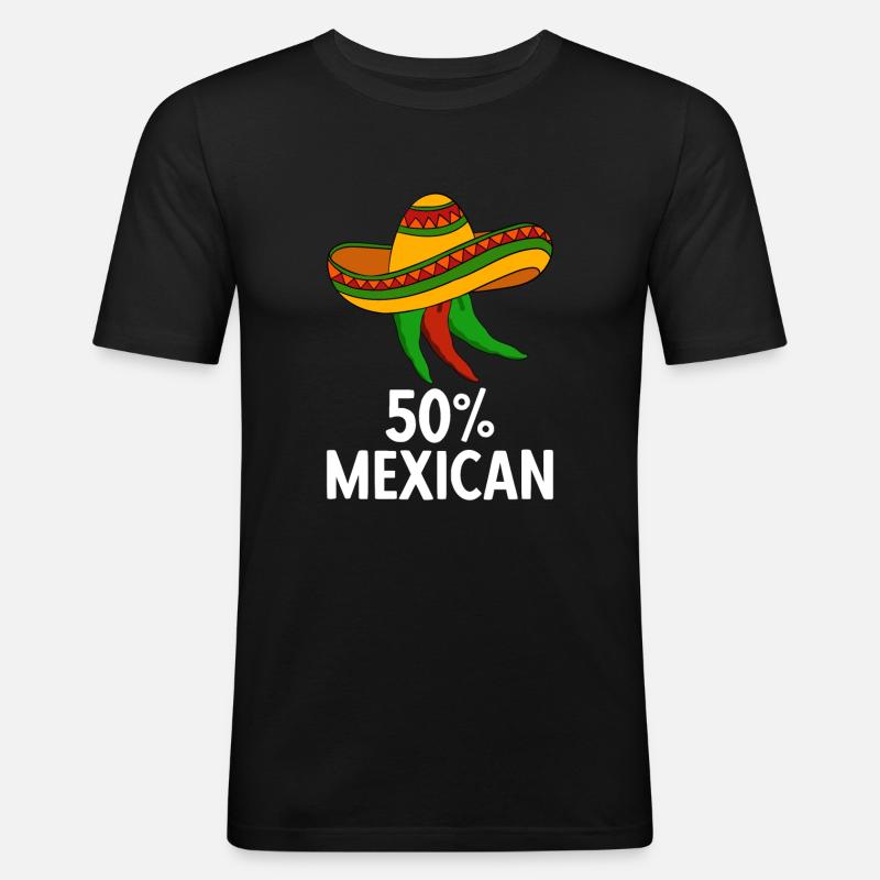 Cinco de Mayo - Männer Slim Fit T-Shirt - Schwarz