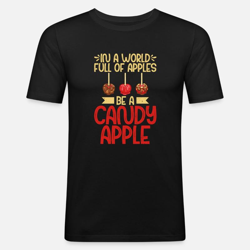 Candy Gift - Männer Slim Fit T-Shirt - Schwarz