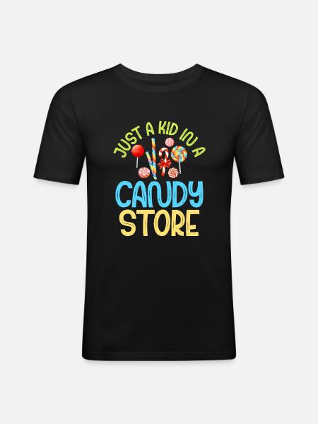 Candy Gift - Men's Slim Fit T-Shirt - black