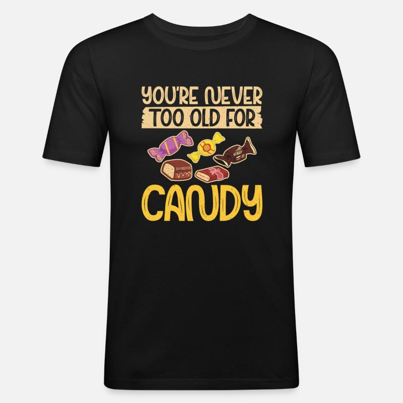 Candy Gift - Männer Slim Fit T-Shirt - Schwarz