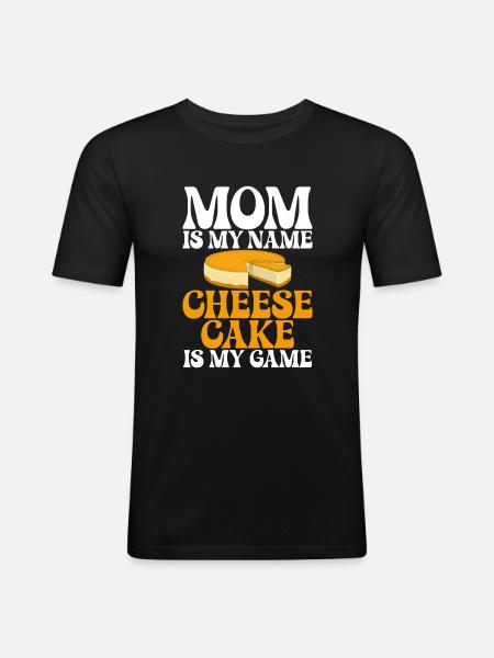 Cheesecake Gift - Men's Slim Fit T-Shirt - black