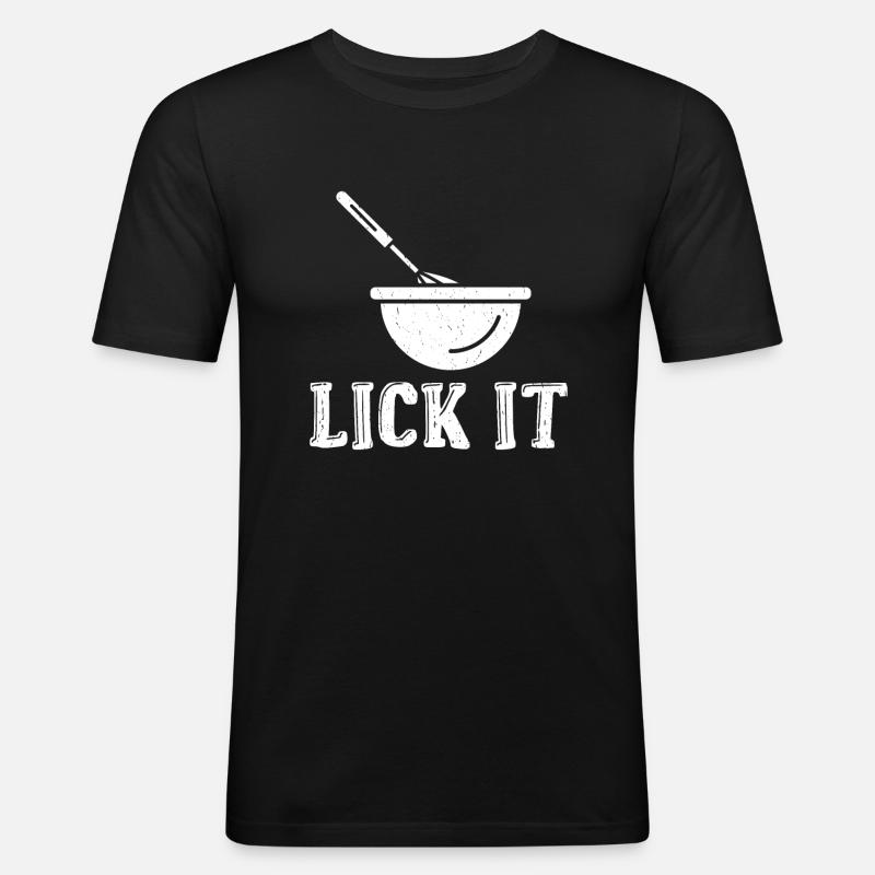 Cake Lover Cake Gift - T-shirt près du corps Homme - noir